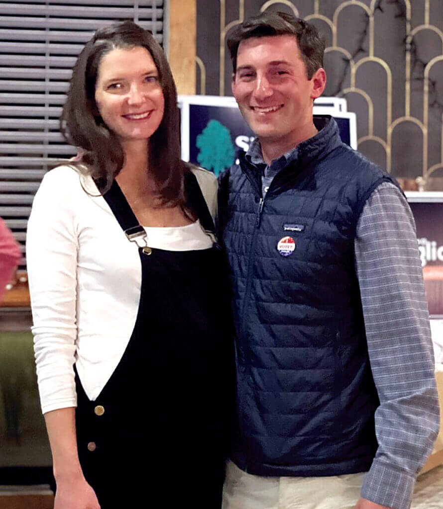 Simon and Chessie Cataldo at the election night party. Courtesy photo